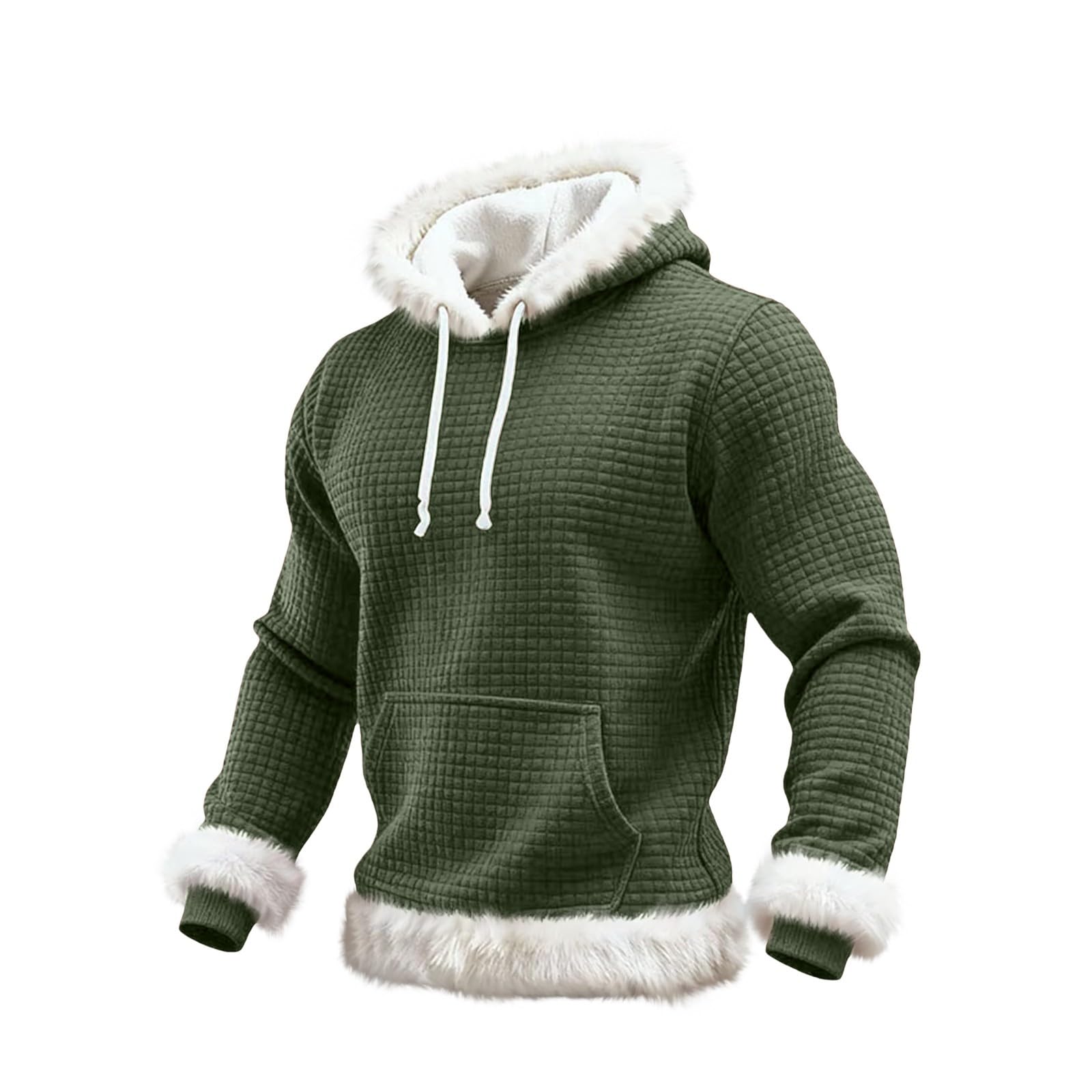 Chaqueta Verano Hombre Sudadera con Capucha De Forro, Estilo Oversize, Tallas Grandes, Manga Larga, Casual, Ideal para Invierno. L (Green, S) Mujer Ropa Anti Calor Kit Pesca Completo