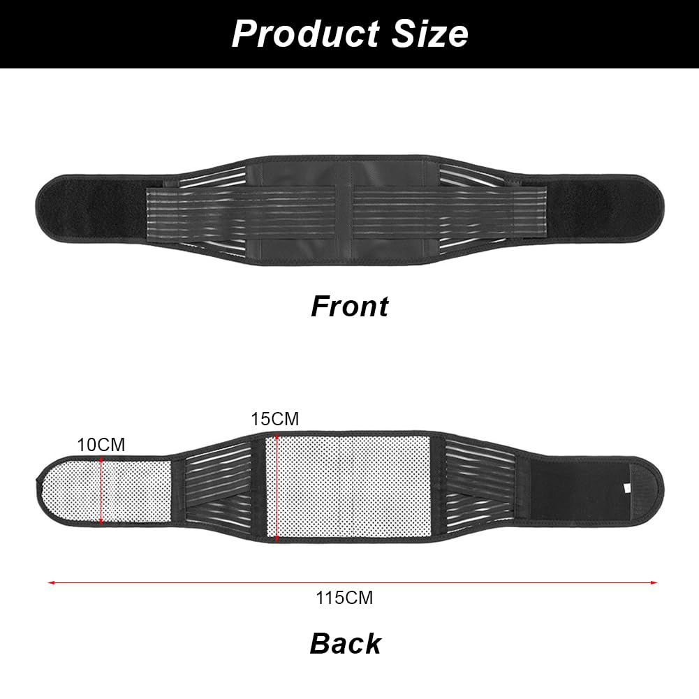 PSOWQ 1 Pezzi Fascia Lombare Riscaldamento, Cintura Riscaldante Fascia Supporto Lombare Fascia