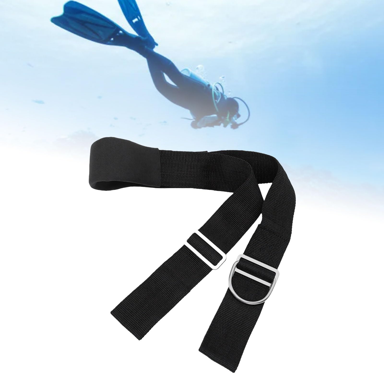 Diving Crotch Strap with 50in Stainless Steel D Rings | Ajuste seguro, material de nailon, fácil instalación, compatibilidad universal, diseño duradero