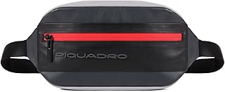 marsupi uomo grigio nero pelle