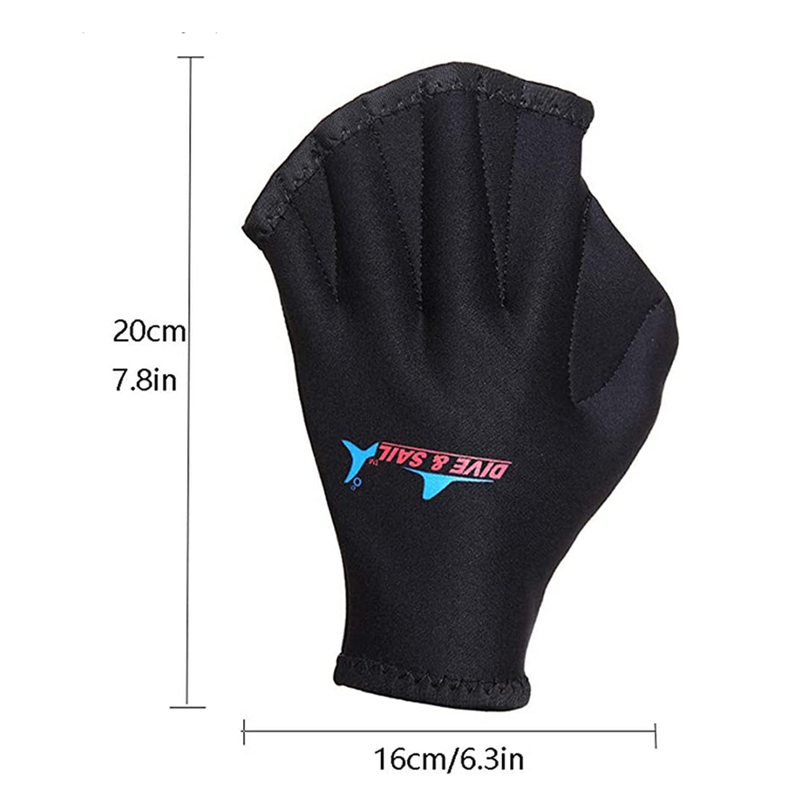 1 paire de Gants de plongée palmée Néoprène Palmés Gants de natation palmés Gants d'entraînement aquatiques Gants Plongée Fitness pour adultes unisexes