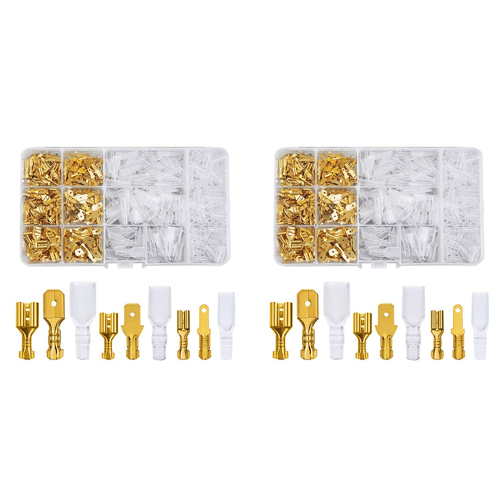 Borniers à sertissage 1440 pièces mâles femelles 2.8 4.8 6.3 mm