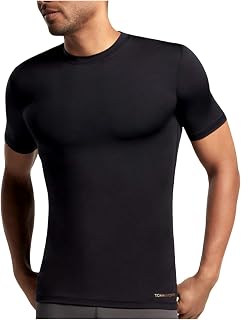 Tommie Copper Men's Recovery Moxie Short Sleeve Crew Neck Shirt, Black, Medium Price In India