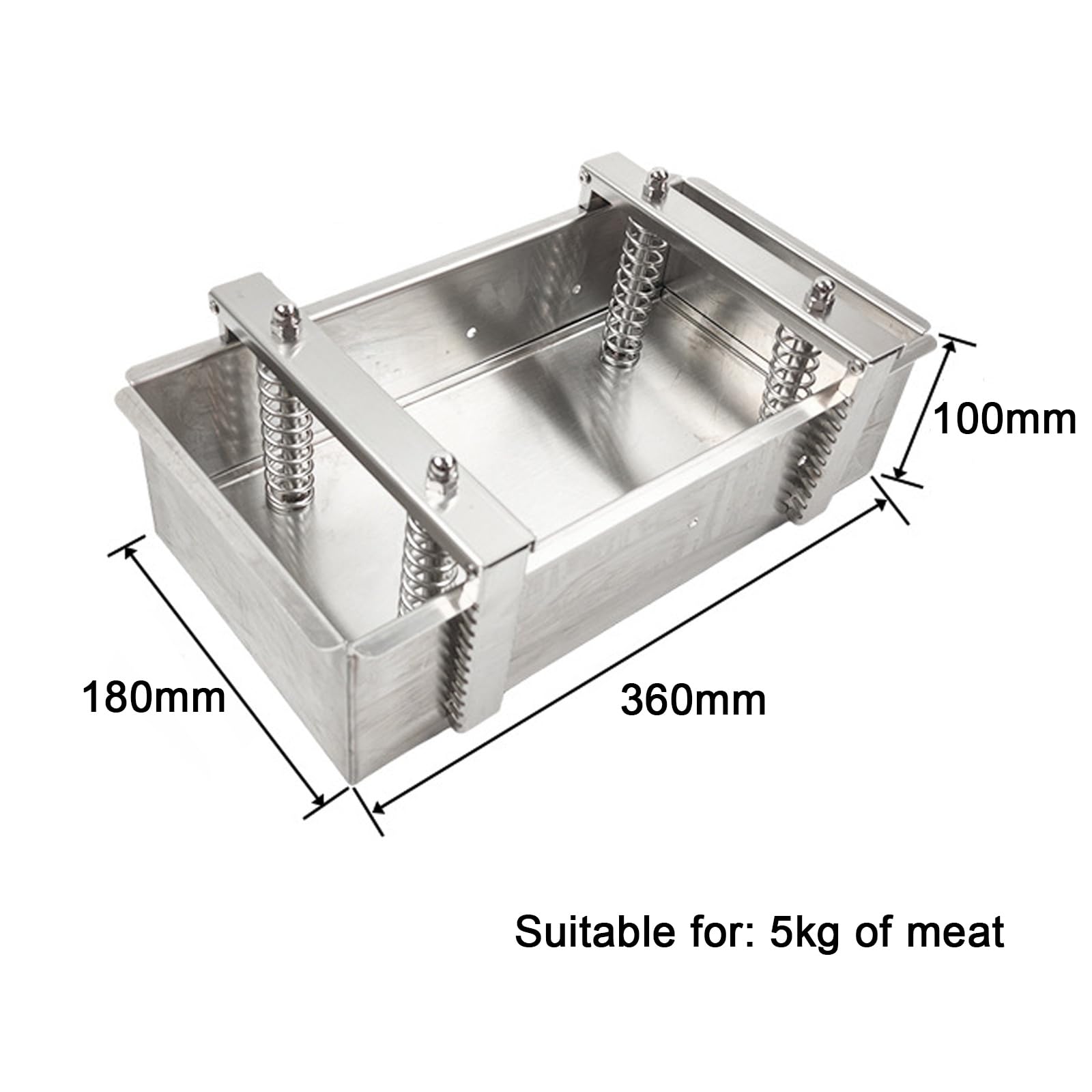 Herramienta de prensa de carne, herramienta de cocina de acero inoxidable para dar forma a las carnes fácilmente, ideal para uso comercial y doméstico, eficiente máquina formadora de carne