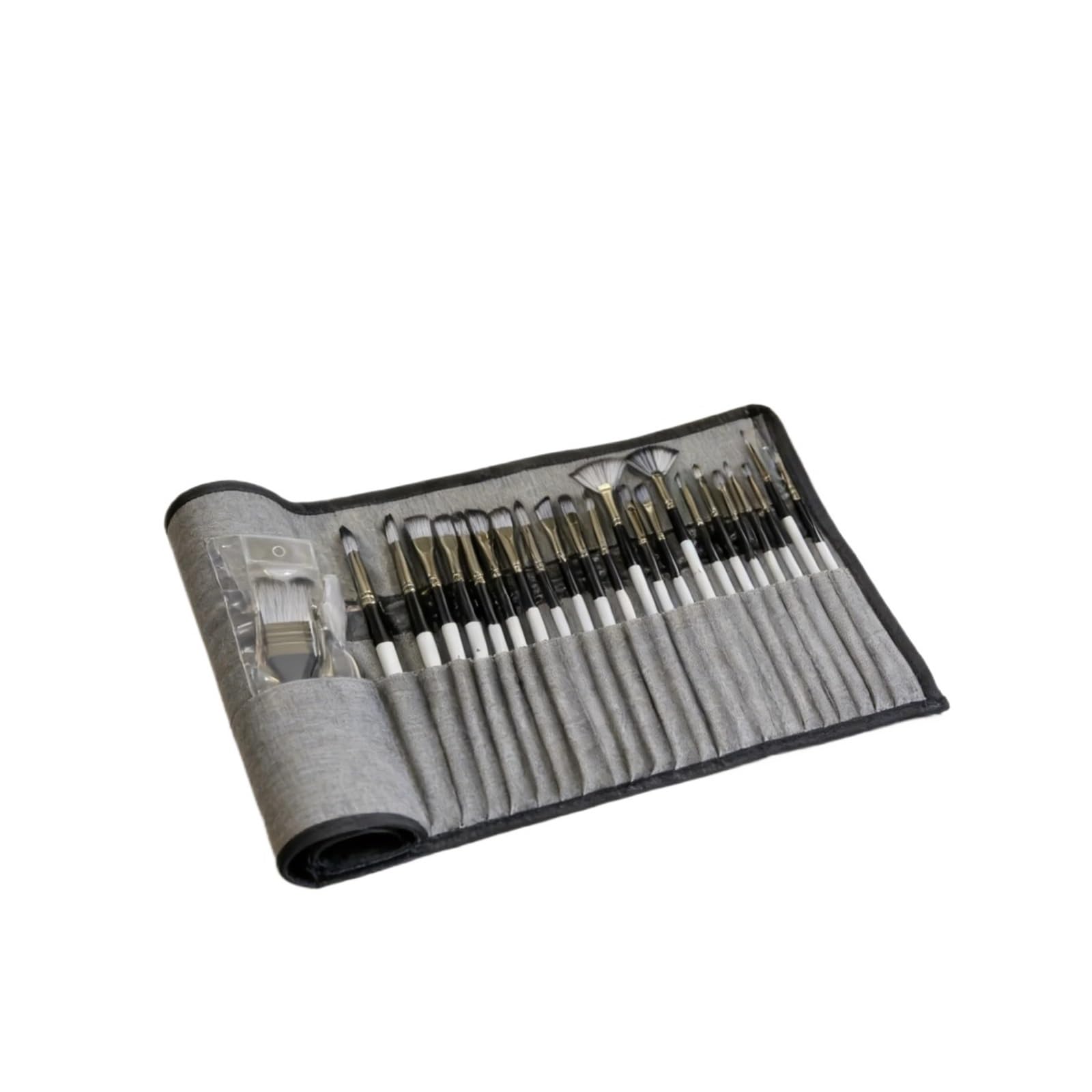 24-teiliges Pinselset mit Palettenmesser – Kunstpinsel Mehreren Spitzen for Acryl-/Aquarellmalerei(24 pcs)