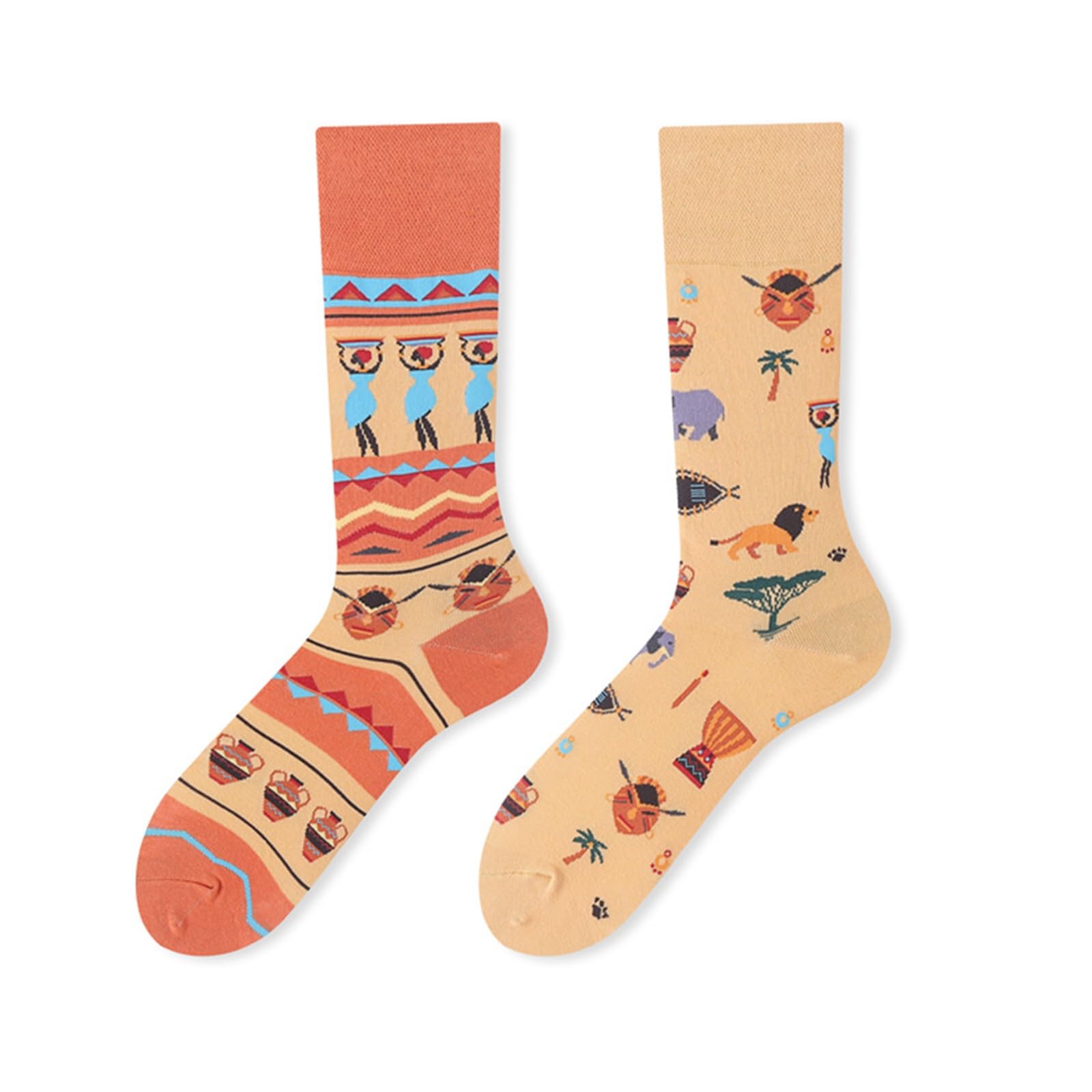Chaussettes de mollet créatives et dépareillées pour vos moments de détente