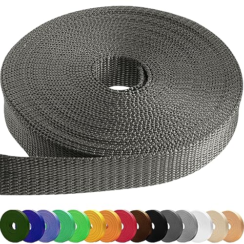 Image of TECEUM 3 /4 inch & 5 /8 inch & 1 inch & 1.5 inch & 2 inch Webbing - 10 25 50 Yards - 40+ Colors - Heavy Duty 1 Inch 1.5 Inch 2 Inch Backpack Straps - Webbing for Outdoors Indoors Crafting DIY
