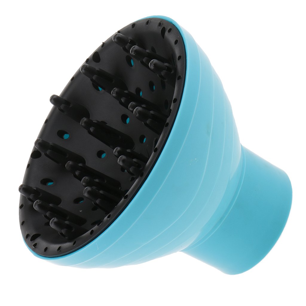 ELBME Pro Hair Styling Salon Curly Hair Dryer Diffuser Universal Blower Cover Blue-image-13