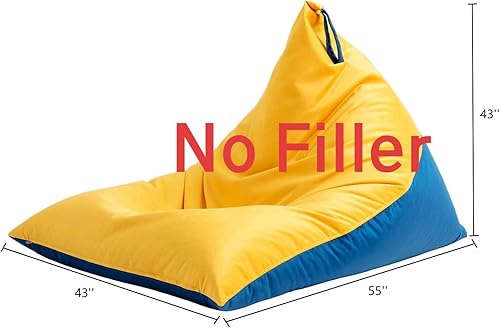 Miniatura 3 de Nobildonna Funda para puf de 4 pies (sin relleno) para adultos, funda de terciopelo extra grande de alta calidad de 400 litros, puf lavable sin