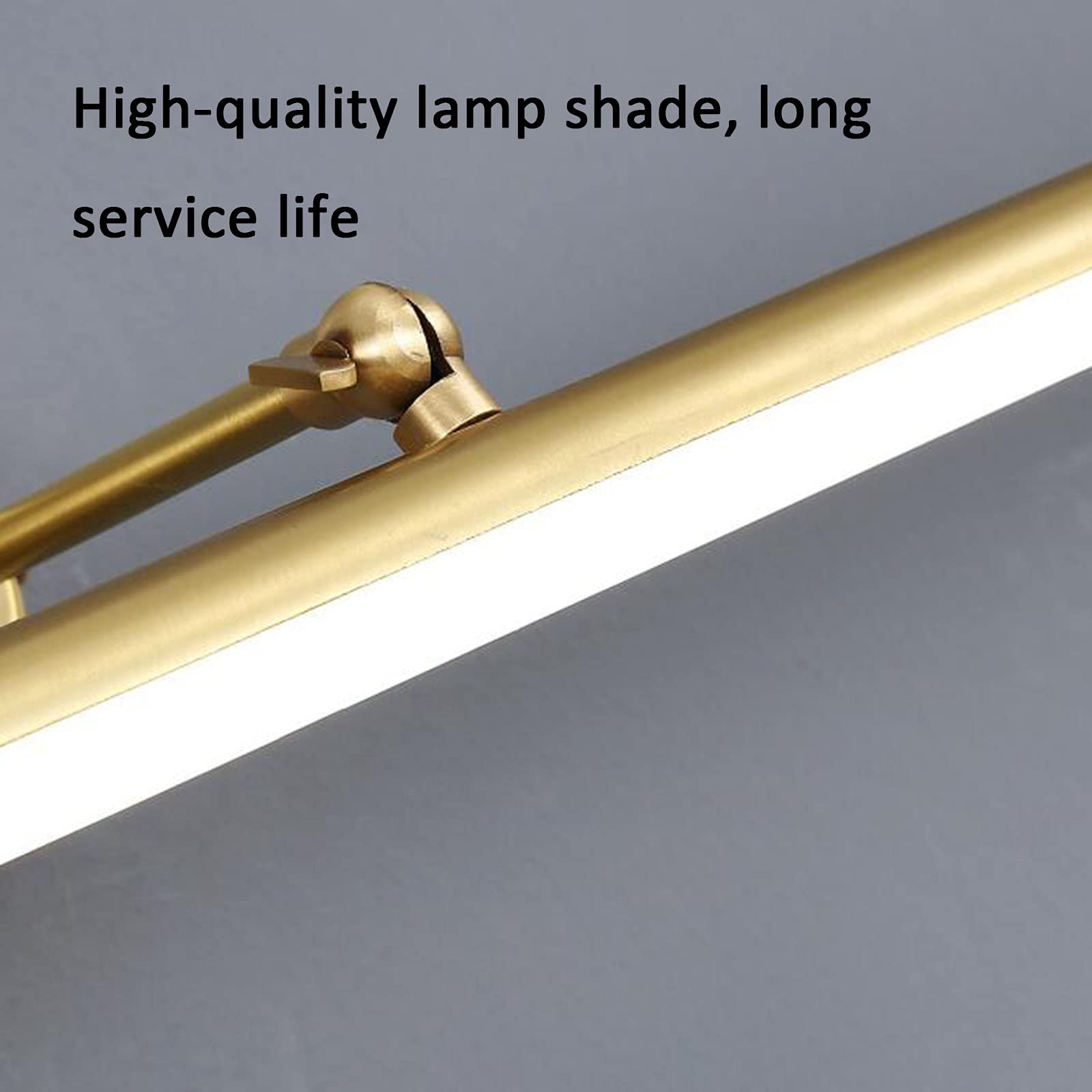Iluminación de tocador Lámpara de Espejo cosmético Retro Luz de Maquillaje Espejo de baño de tocador Luz Frontal Luz de gabinete con Espejo, Luces de baño de diseño Giratorio antivaho imperm