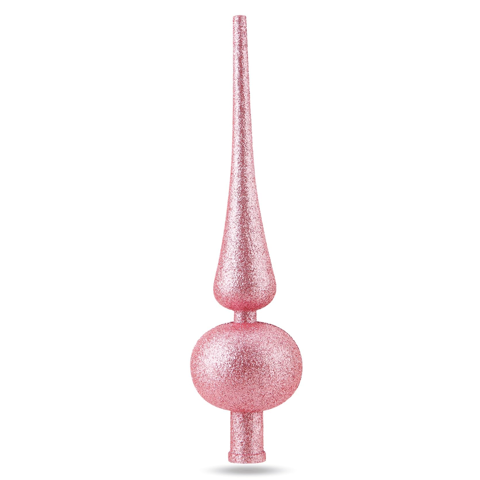 Pink Pointed Christmas Tree Topper, Tree Topper Pointed Clip-on for Fir Tree, Fir Tree Topper Christmas Tree Christmas (Pointed-Pink)