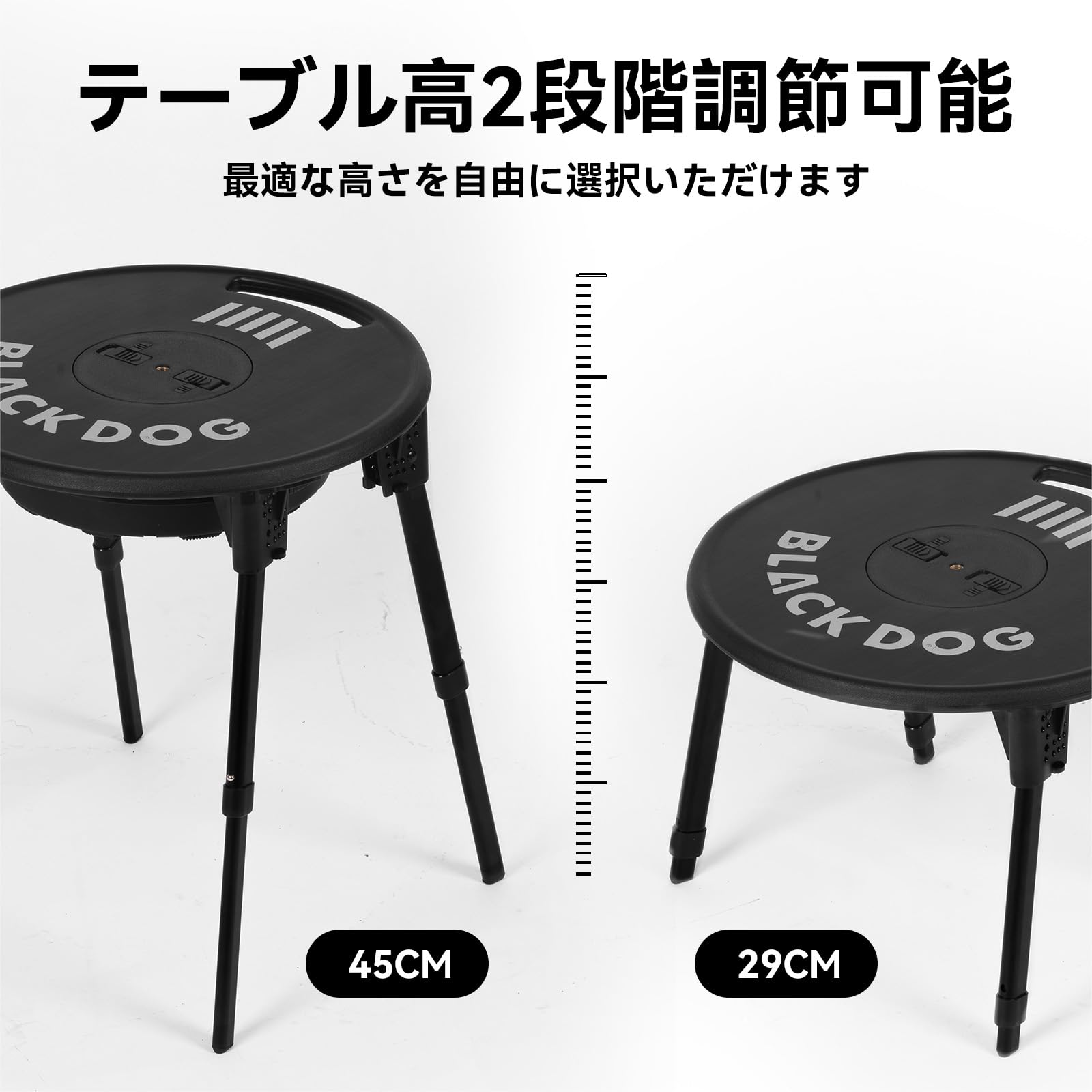 Amazon.co.jp: 【公式】 BLACKDOG 折りたたみ椅子＆デスク 2点セット