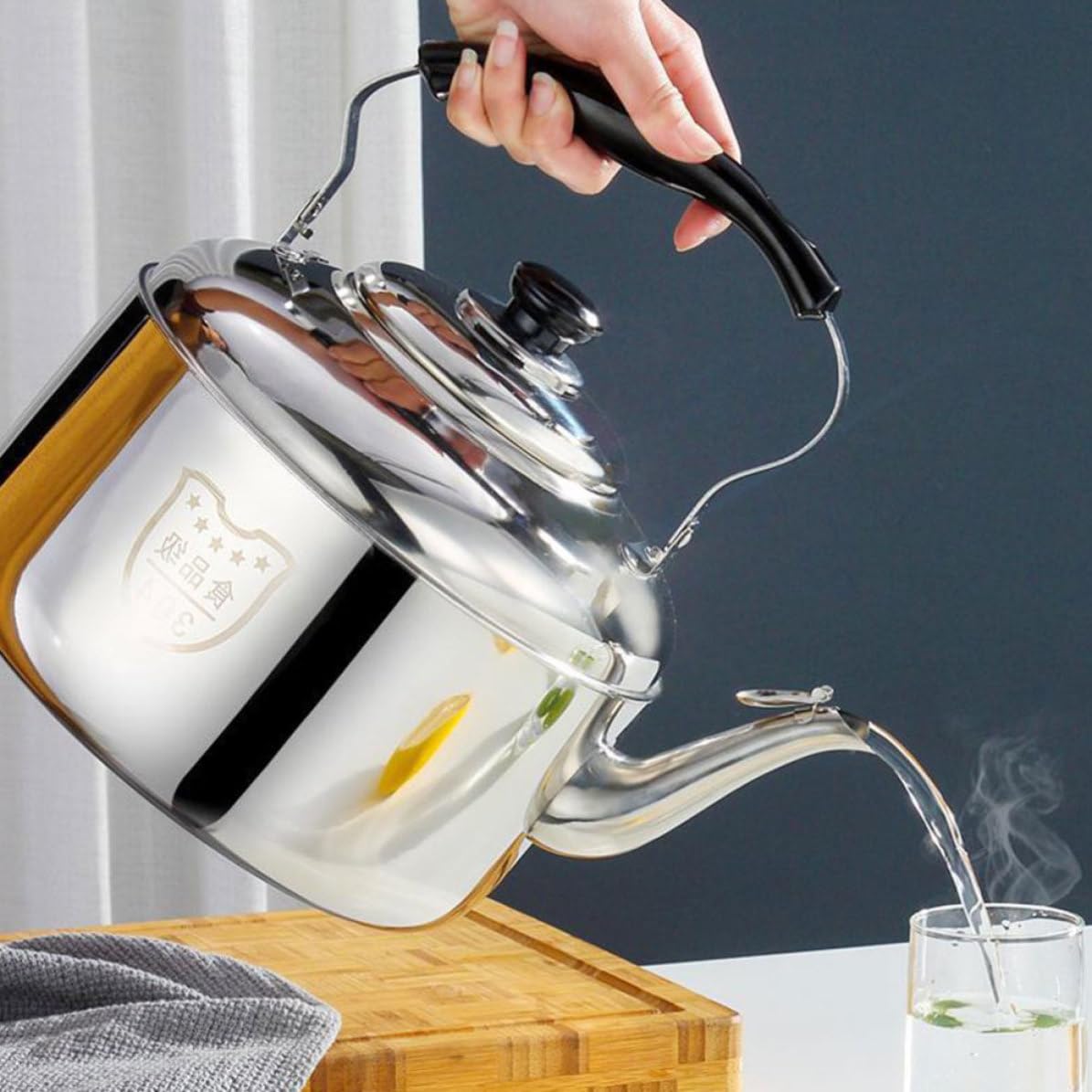 Tetera Silbante de Acero Inoxidable de 7l para Café y Té