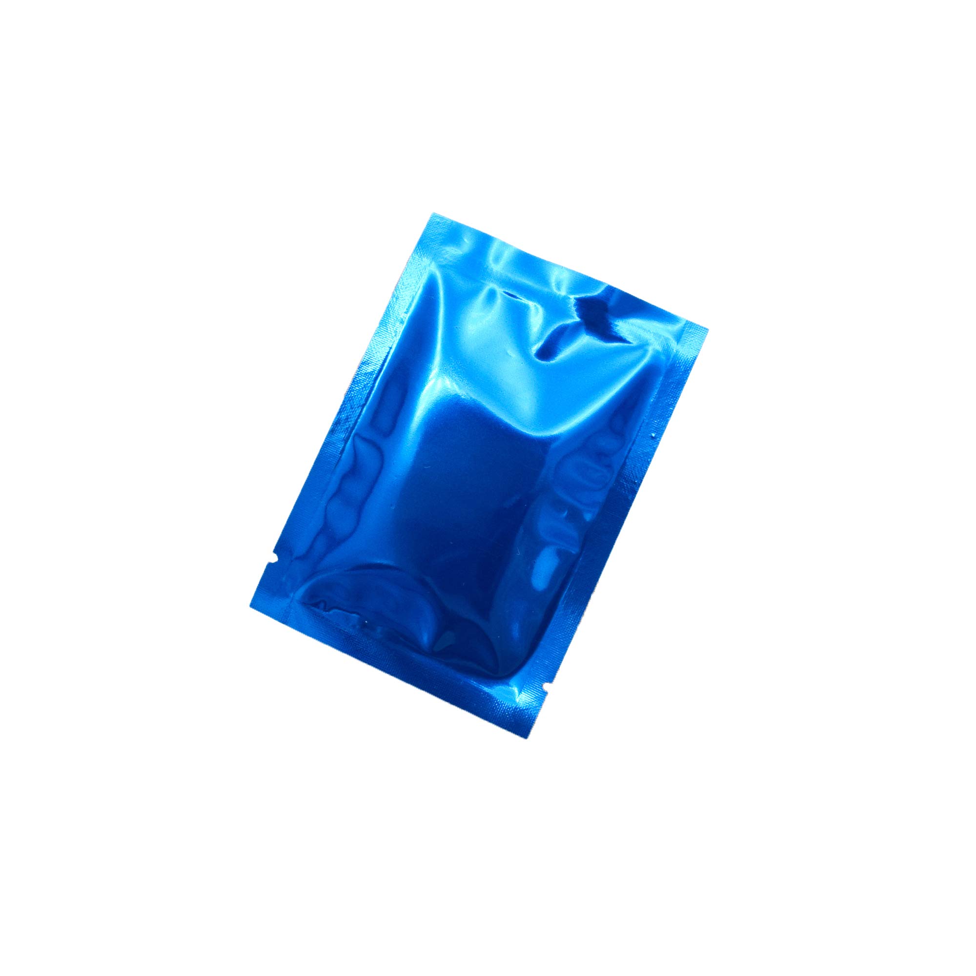 100 PCS Metallic Mylar Foil Open Top Sealable Bags (10x15cm(3.9x5.9"), 100x Dark Blue)