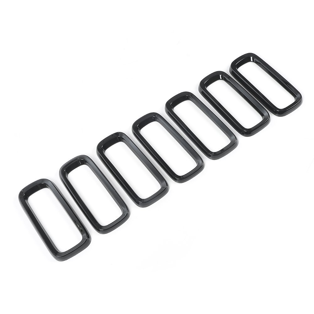 7 inserti per griglia anteriore dell’auto, in ABS