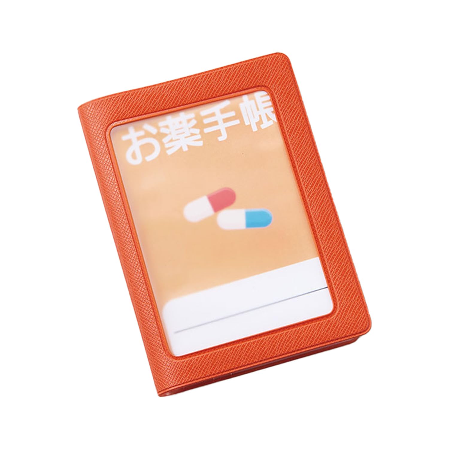 Amazon.co.jp: [Zstyle] 【オレンジ】HC-85-OR お薬手帳ケース 窓付き