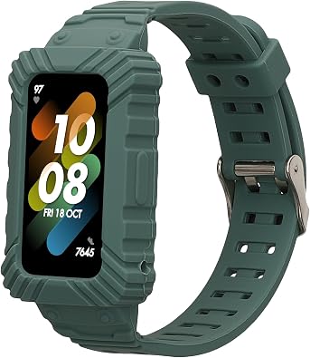 kwmobile Watch Band Compatible with Huawei Band 9 / Band 8 7 6 Pro/Honor Band 7 6 - Strap Replacement Silicone Band