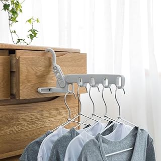 Foldable Hanger Portable Travel Hotel Clothes Hanger Foldable Business Trip Artifact Multi-Functional Travel Clothes Hanger (1)