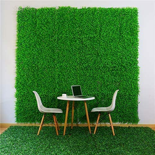 JOHN'SDECOR Wall Grass Artificial Green Wall Green Artificial Grass Wall Backdrop Nature's Haven Synthetic Grass Wall Panel Evergreen Delight Grass Wall Décor Meadow Faux Grass Wall Backdrop (1pcs)