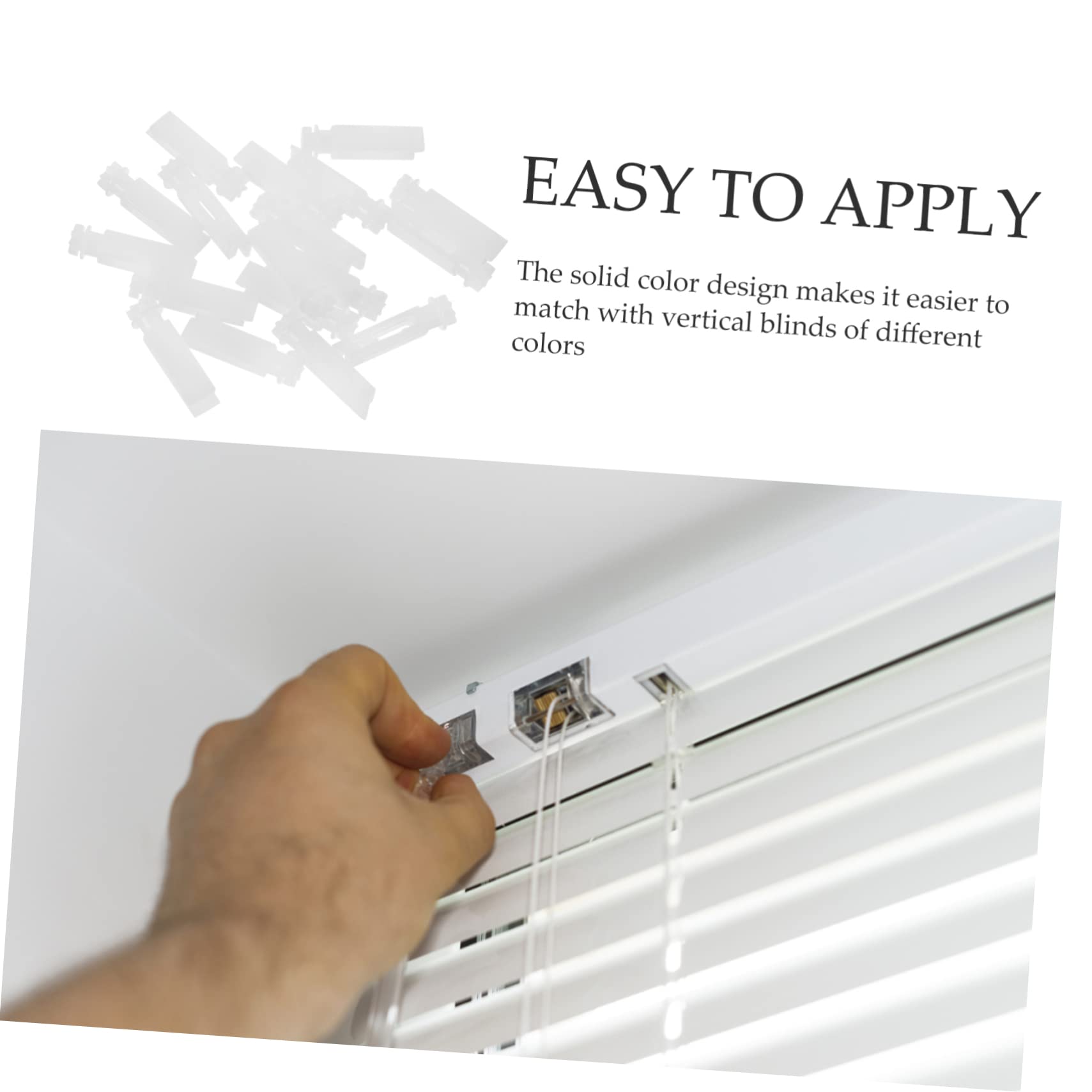 Cabilock 20pcs Vertical Blind Stems Replacement Parts for Easy Repair Lightweight Blind Repair Components for Window Maintenance Compatible