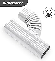 Vista 6 de VYH Downspout Gutter Y Conector Izquierdo 2x3 Vertical Alto Brillo Blanco
