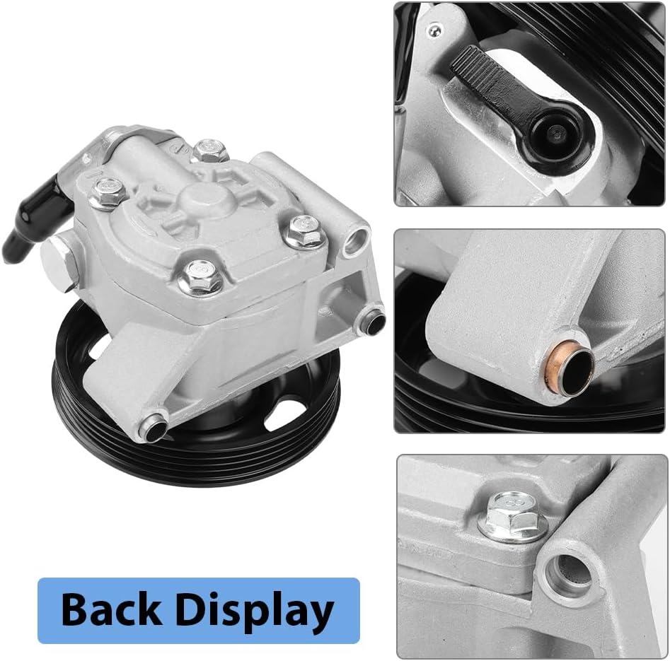 Power Steering Pump with Pulley Compatible with Ford Edge 3.5L 3.7L V6 2011 2012 2013 2014, Compatible with Lincoln MKX 3.7L V6 2011 2012 2013 2014, Replacement for 21-4062, CT4Z3A696B