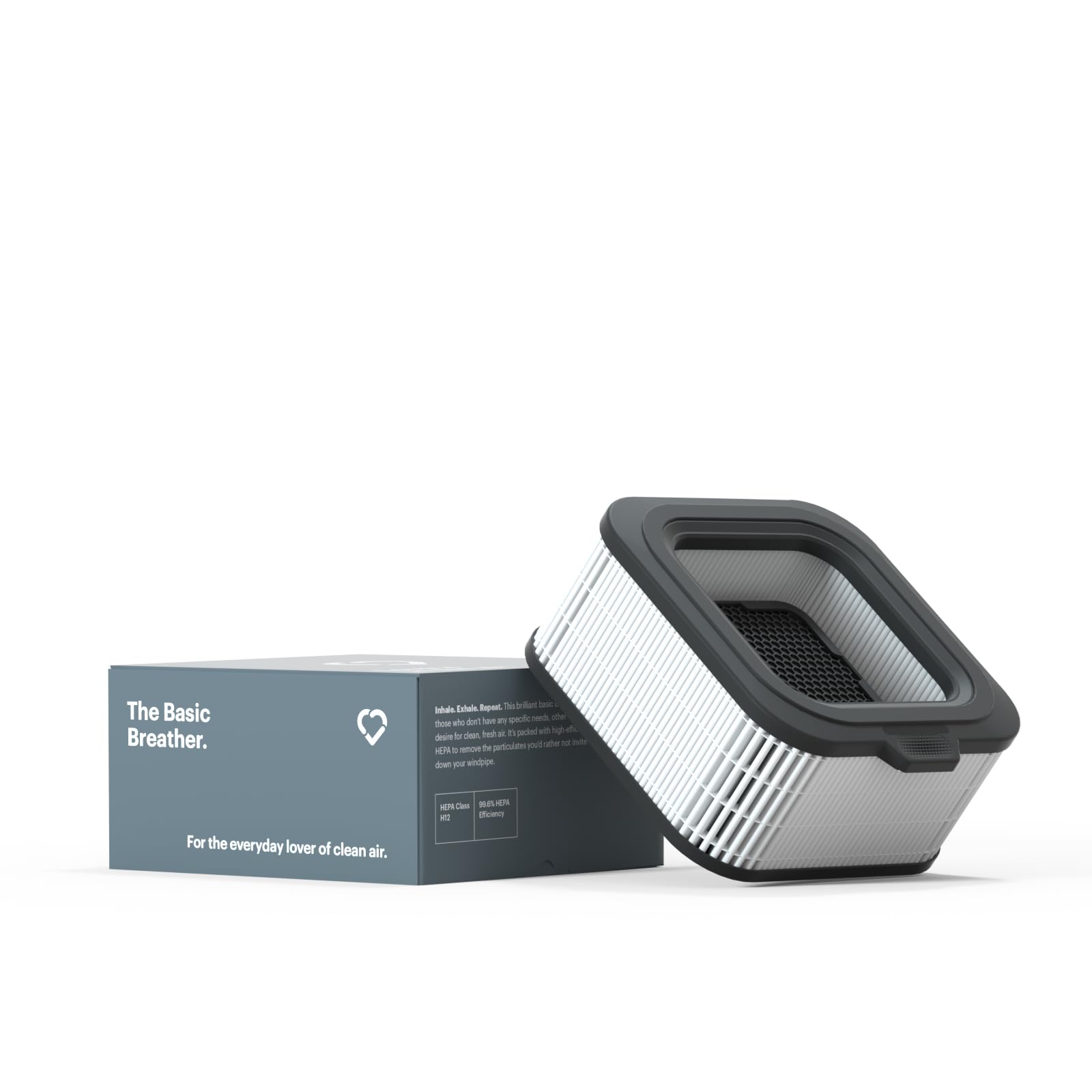 Mila Air Mini Replacement Filter, Basic Breather H14 HEPA, Removes Formaldehyde, VOCs, Dust &amp; Odors, Ideal for Large Room or Bedroom | FITS MILA AIR MINI ONLY