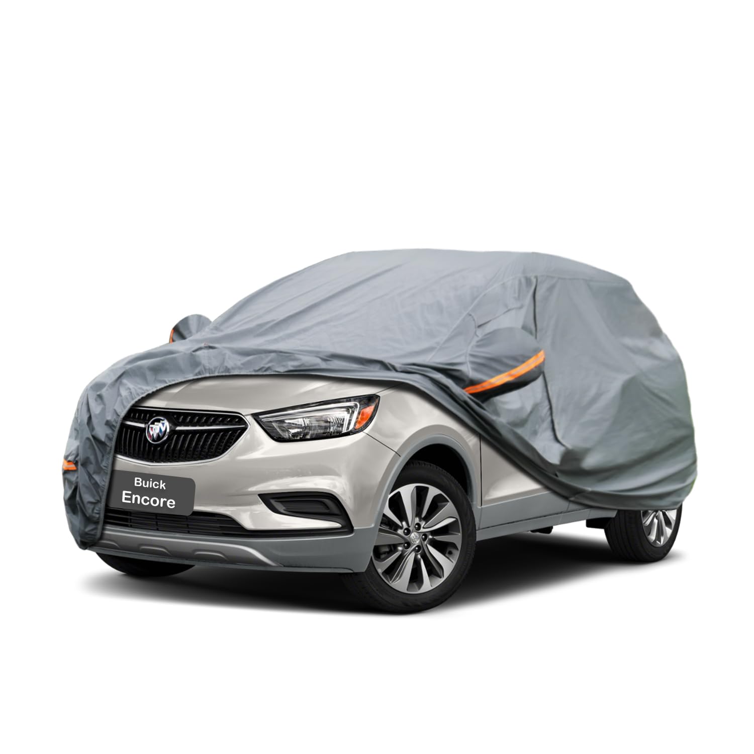 GUNHYI Premium Car Cover Custom Fit Buick Encore (2012-2026), 16 Layers Heavy Duty Car Cover Waterproof All Weather with Zipper Door for Sun Rain Snow Dust Uv Protection