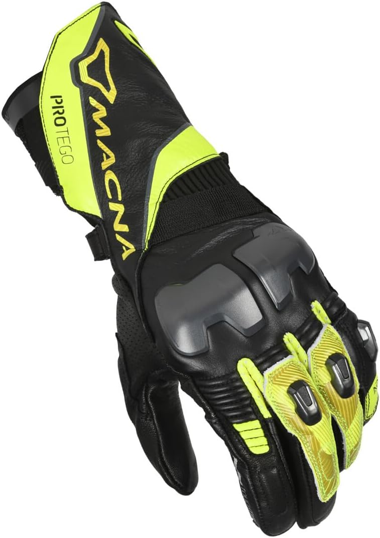 Macna Protego M Motorcycle Gloves Black/Yellow