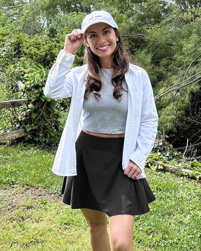 G4Free Women Tennis Skirts Athletic High Waisted Golf Skorts with 4 Pockets Inner Shorts for Pickleball Workout3