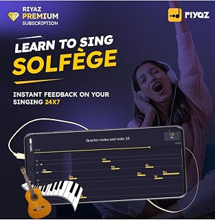 Riyaz App - Learn to Sing Solfege | 12 Months Premium Subscription | Suitable for Guitar / Vaccai / Choral / Western Vocal... Price In India