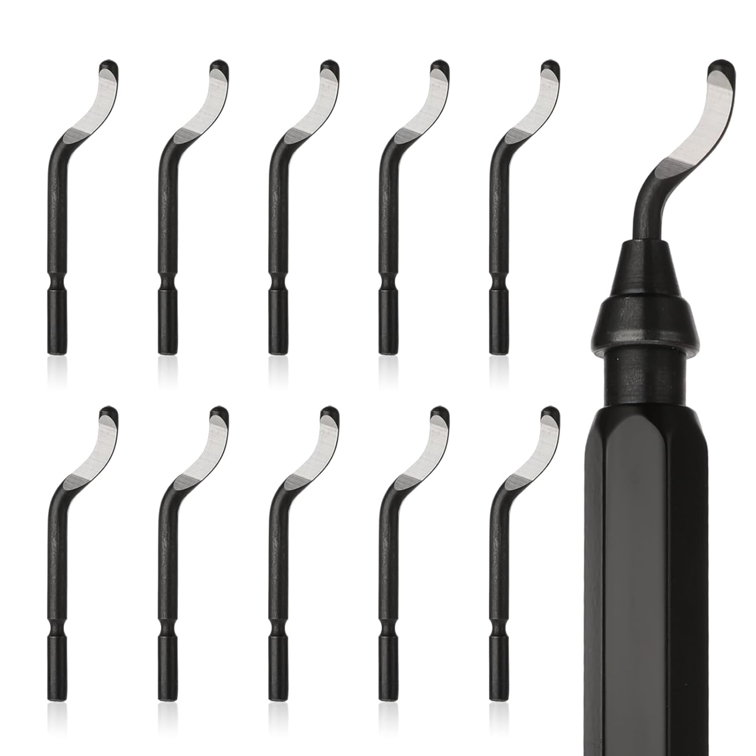 11 Pcs Deburring Tool 3D Printing Deburring Tool Set Steel Burr Removal Tool 3D Printer Tools