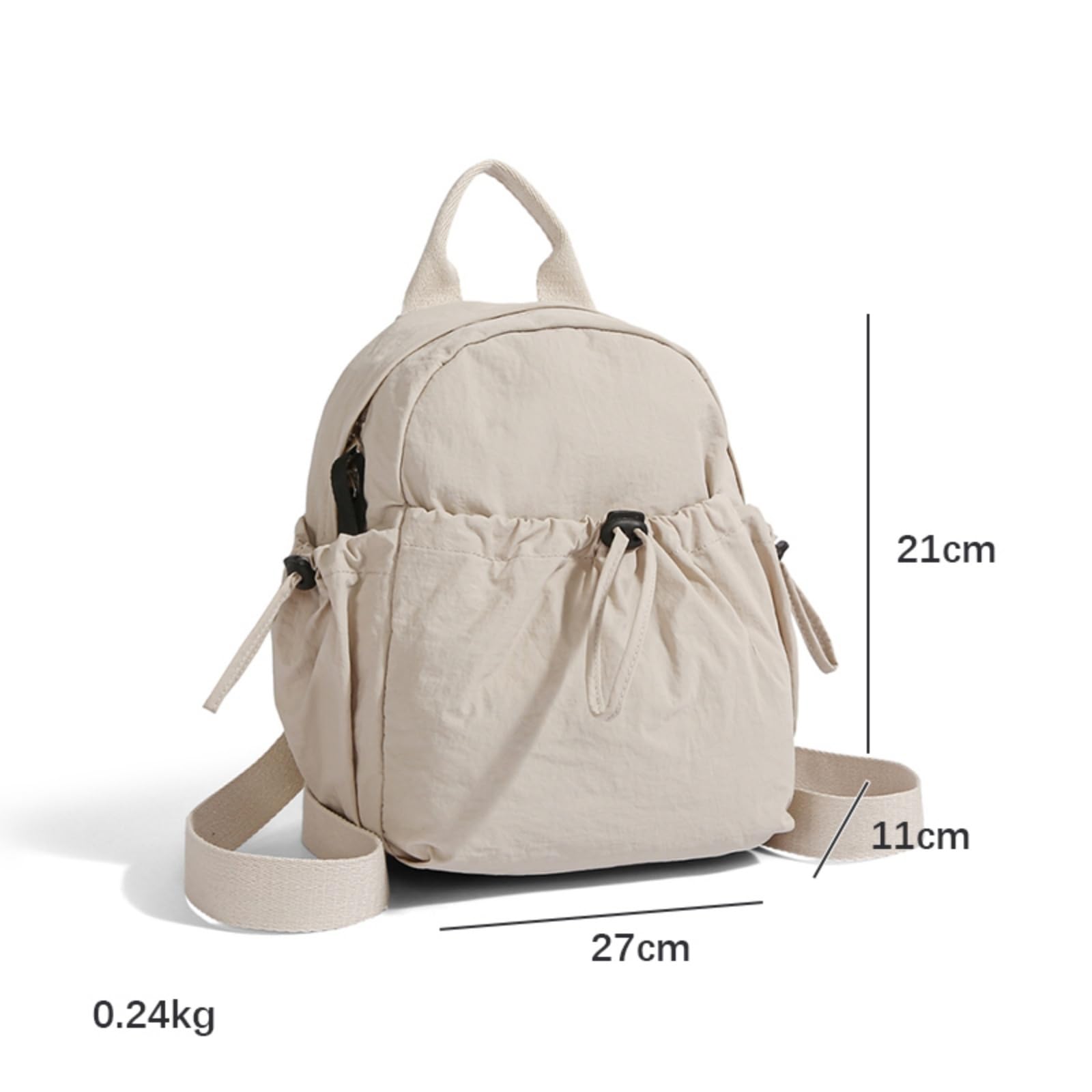 Zaino Mini A Cordone in Stile Coreano, Borsa Spalla Versatile Convertibile per Le Donne Escursioni Giornaliere-b