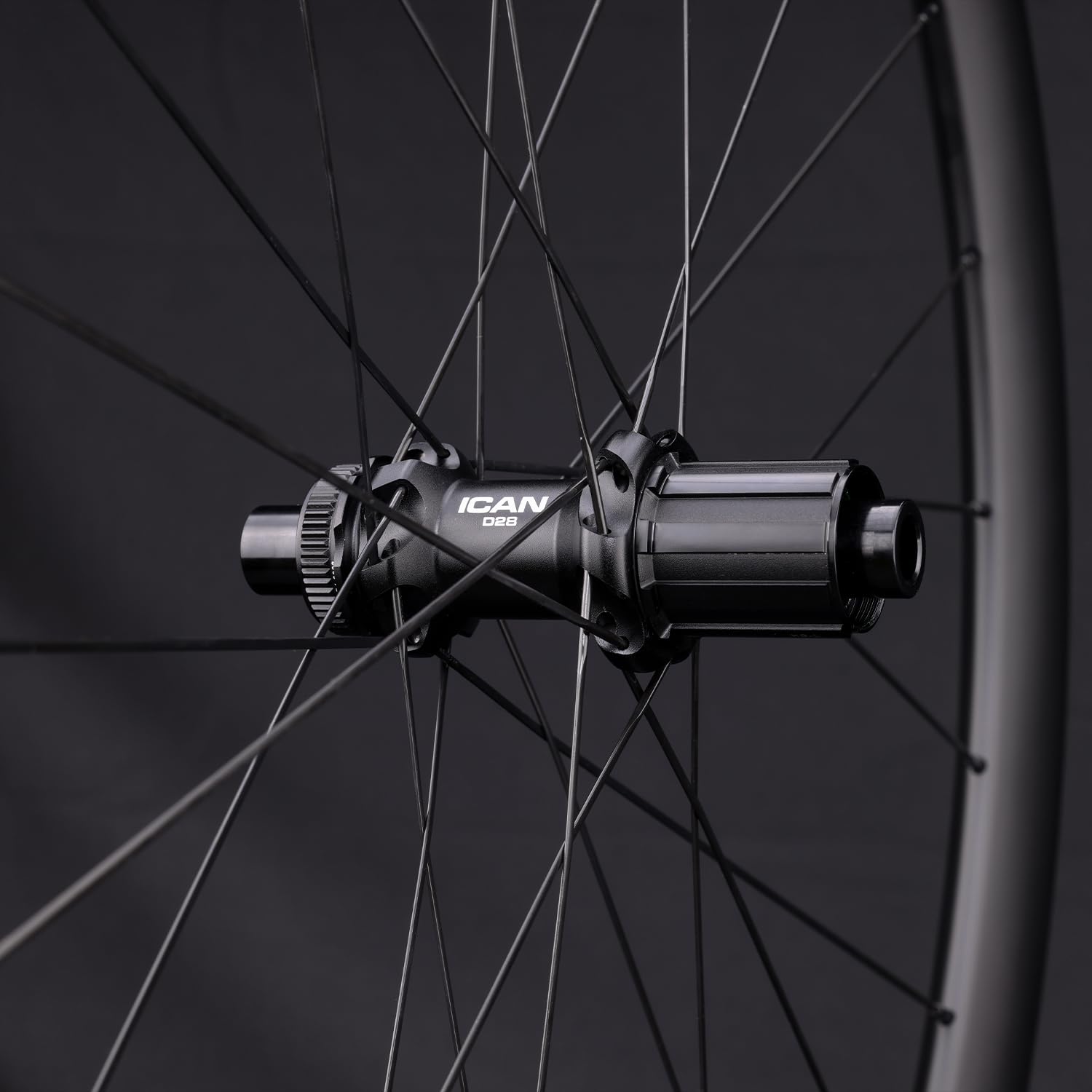 ICAN FL40Ⅱ 1212g Coppia ruote per bici da corsa, disco in carbonio, larghezza interna 23 mm, cerchi a U/V, mozzo con sistema a cricchetto 700C 36T(compatibile con ruota libera HG da strada, FL40Ⅱ）