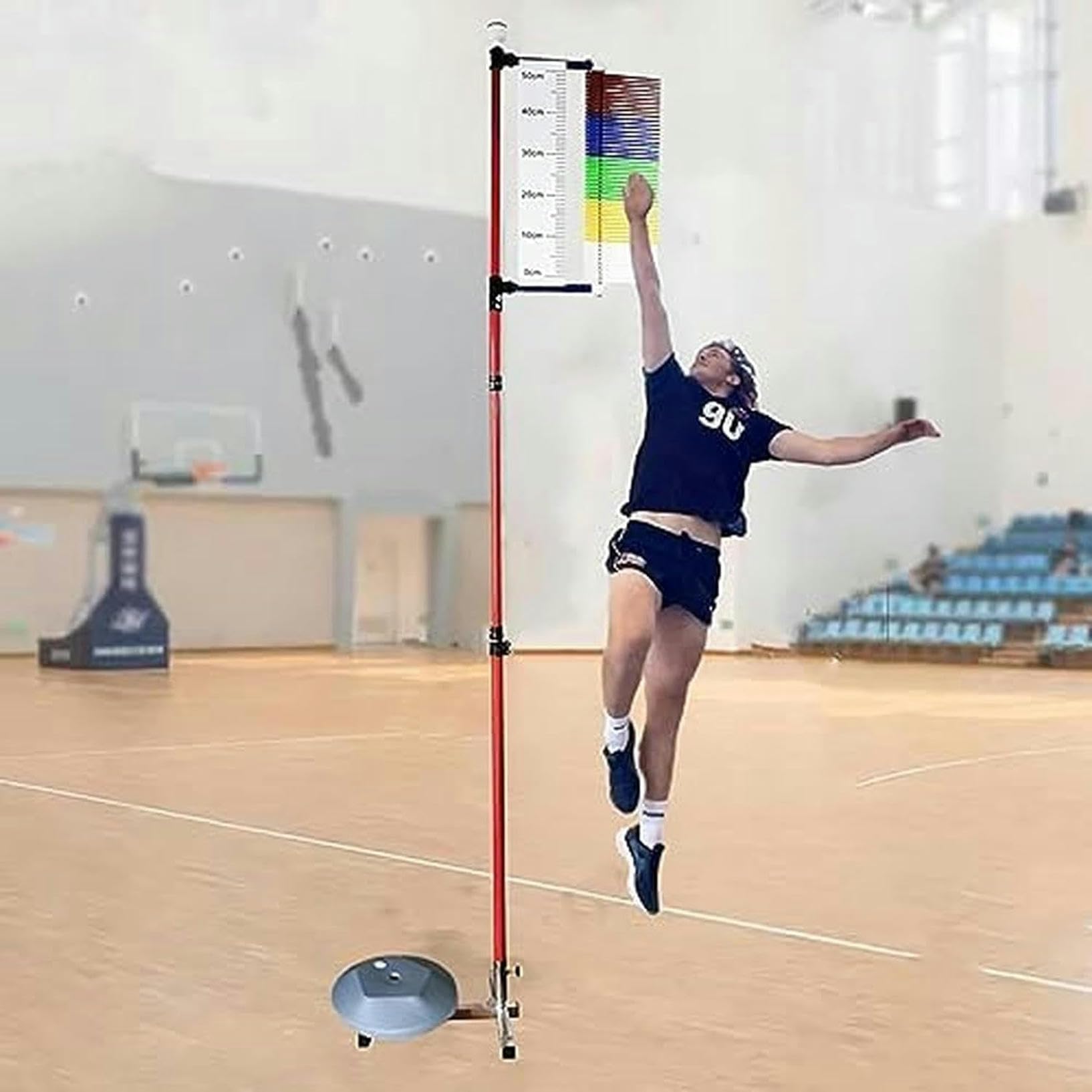 Testeur de saut vertical pour exercice scolaire pour mesurer et corriger la détente