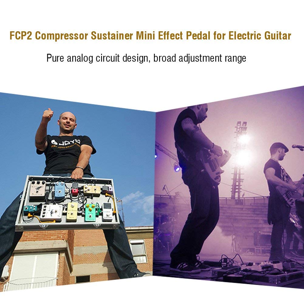 Pedale Effetto Compressore Dinamico a Mini Effetti Circuito Completamente Analogico per Chitarra Elettrica