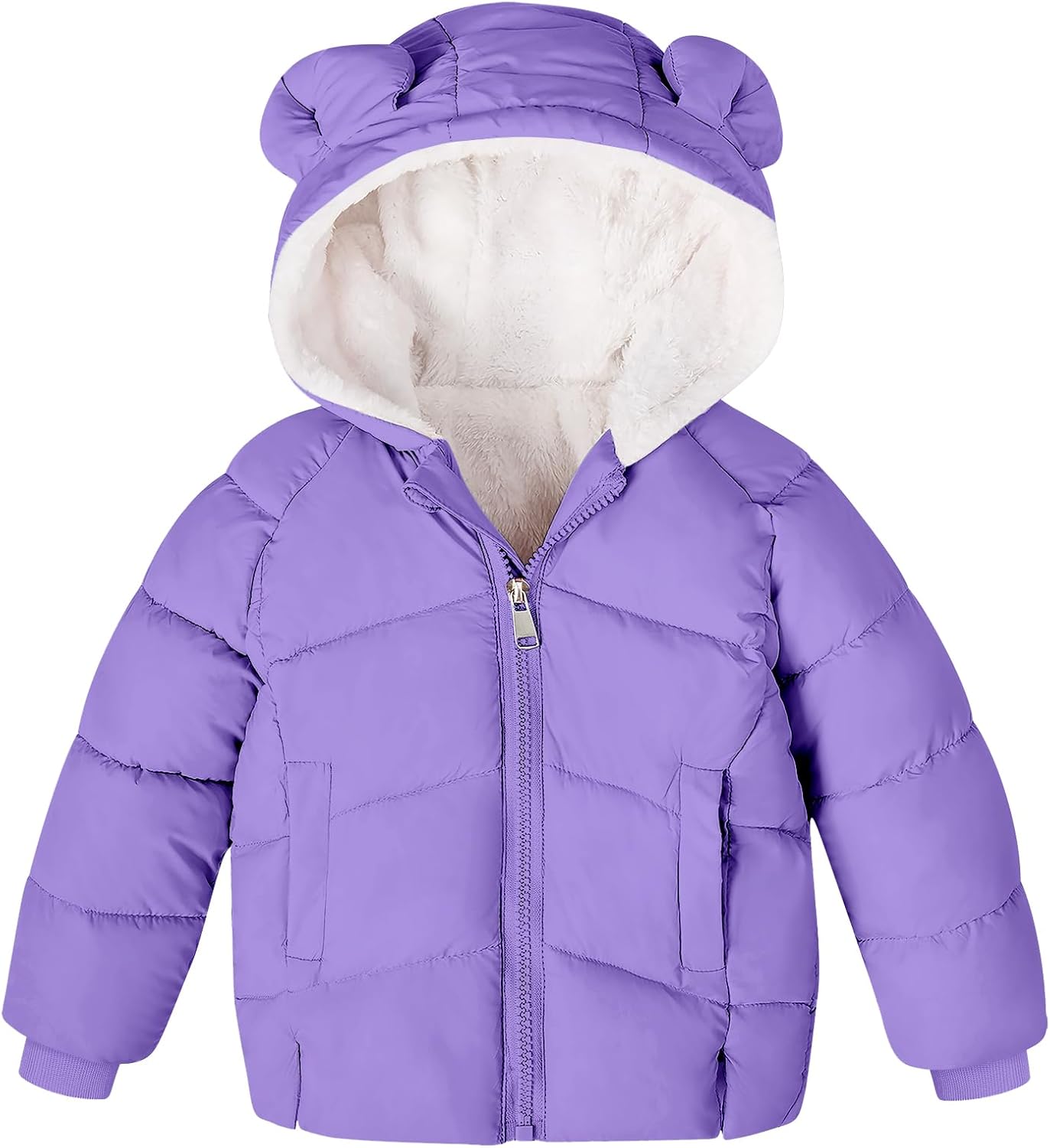Baby Girls Boys Winter Coat Warm Fleece Jacket for Toddler Kids 6M-5T