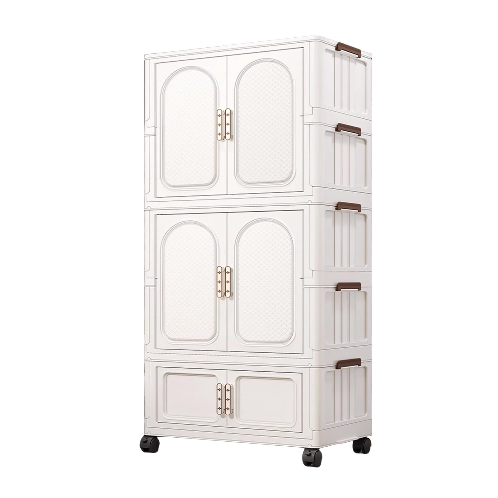 Armario portátil con puertas para colgar ropa pesada en dormitorios de forma ordenada