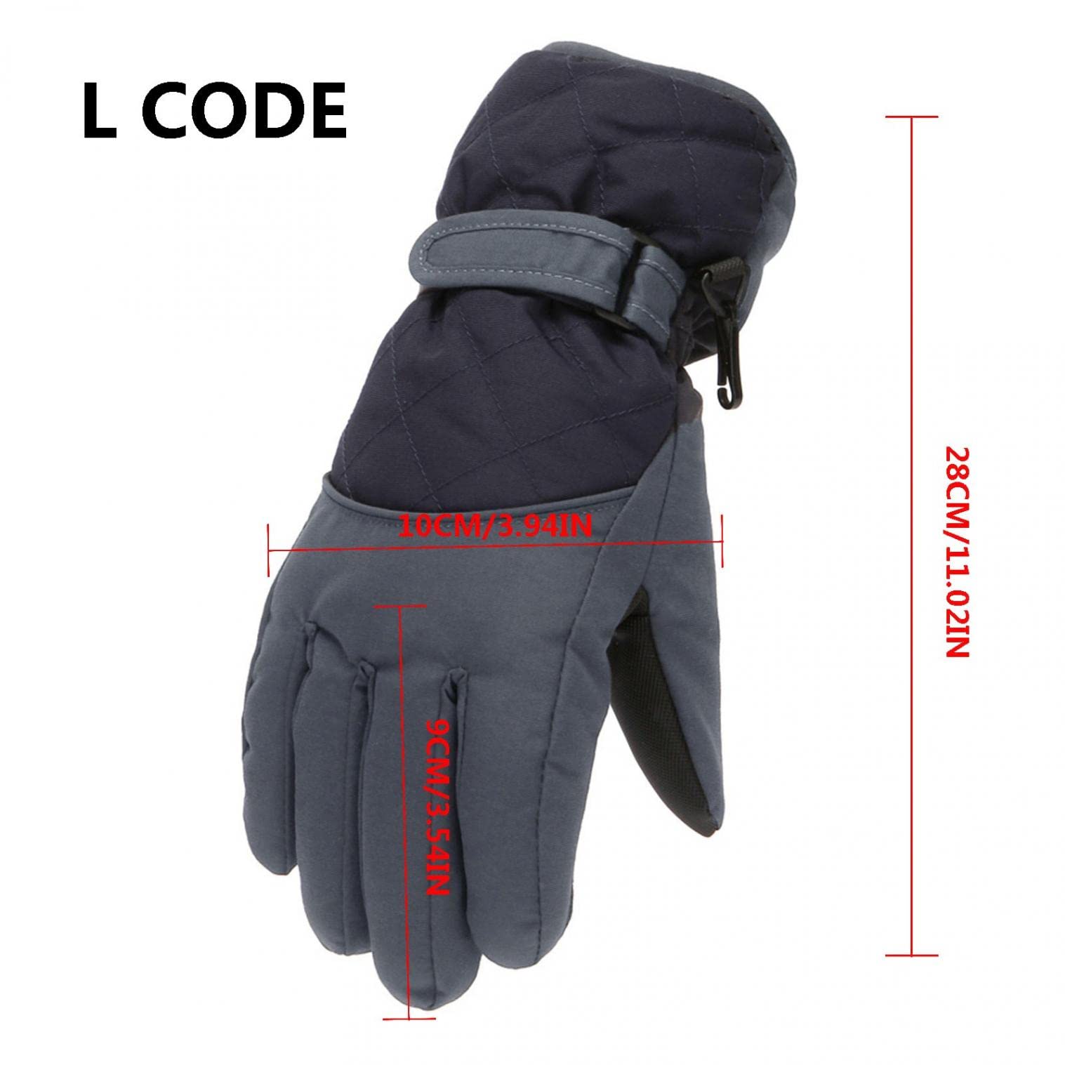 Gants De Ski Et De Snowboard D'hiver : Gants De Neige, Gants Thermiques Imperméables
