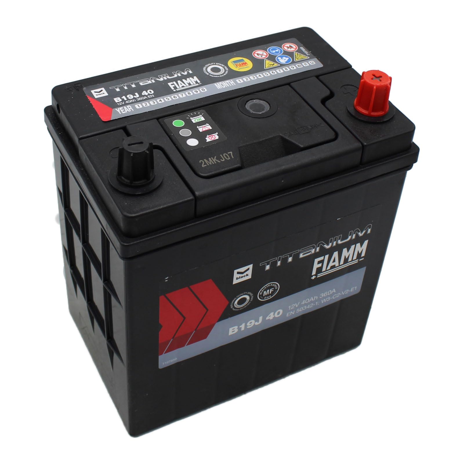 BATTERIA AUTO FIAMM B19J 40AH 360A POLO POSITIVO A DESTRA