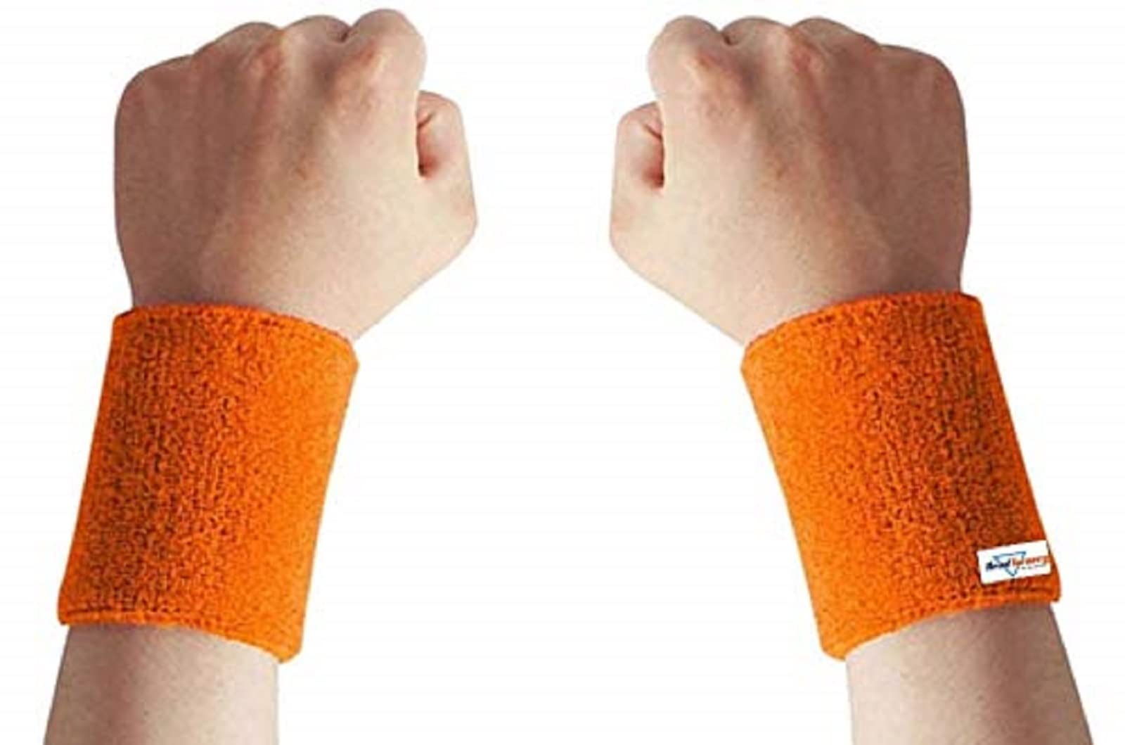 HeadTurners Sweat Band Wrist Band/Wrist Support for Gym, Cricket, Running and Sports Activities 3 inches- (Orange, Set of 2) (B08VW6RCS1) Amazon Price History, Amazon Price Tracker