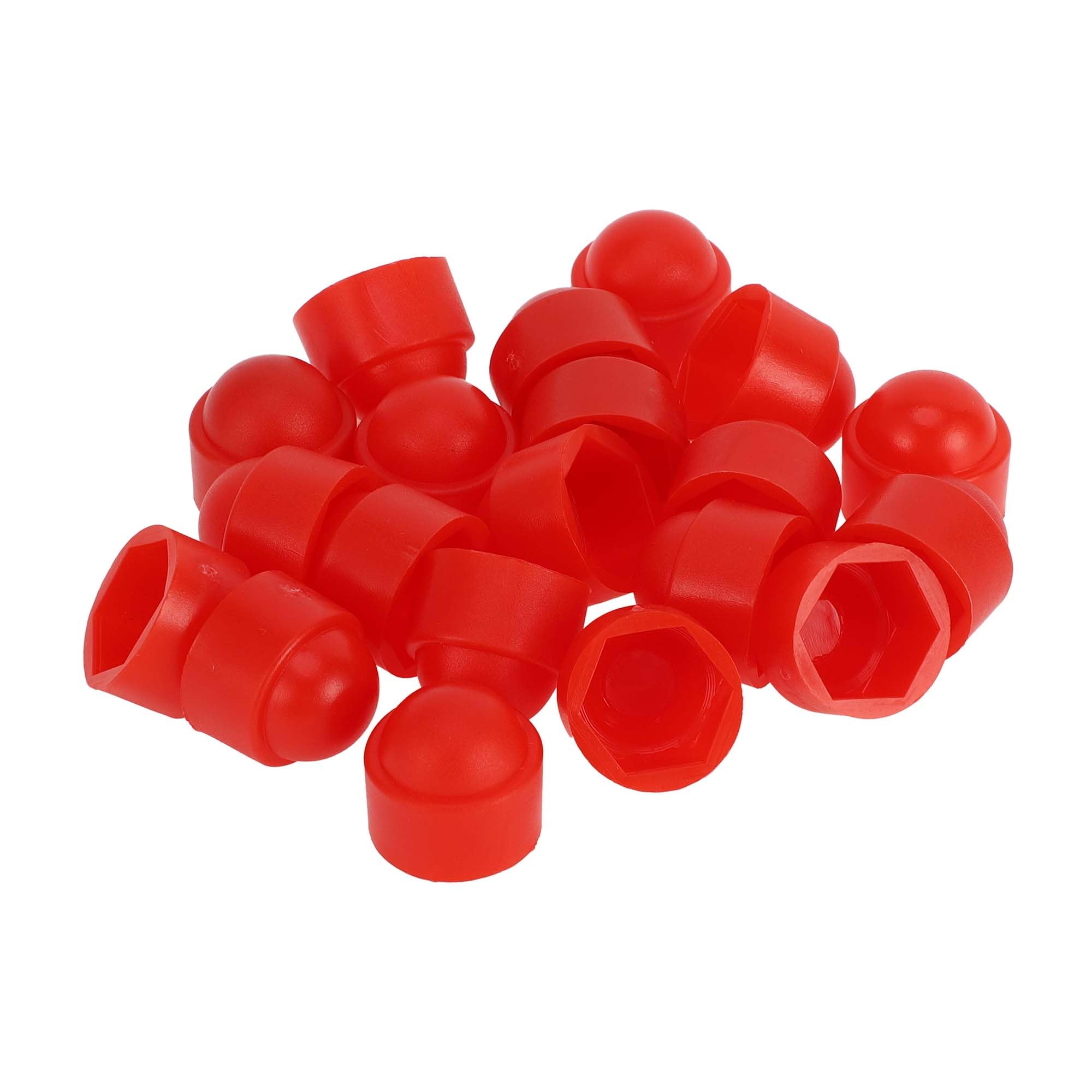 Photo 1 of INFINAUTO Wheel Lug Nut Bolt Exterior 19mm Rims Tire Nut Screws Dust Cap Cover Nut Protection Plastic Red