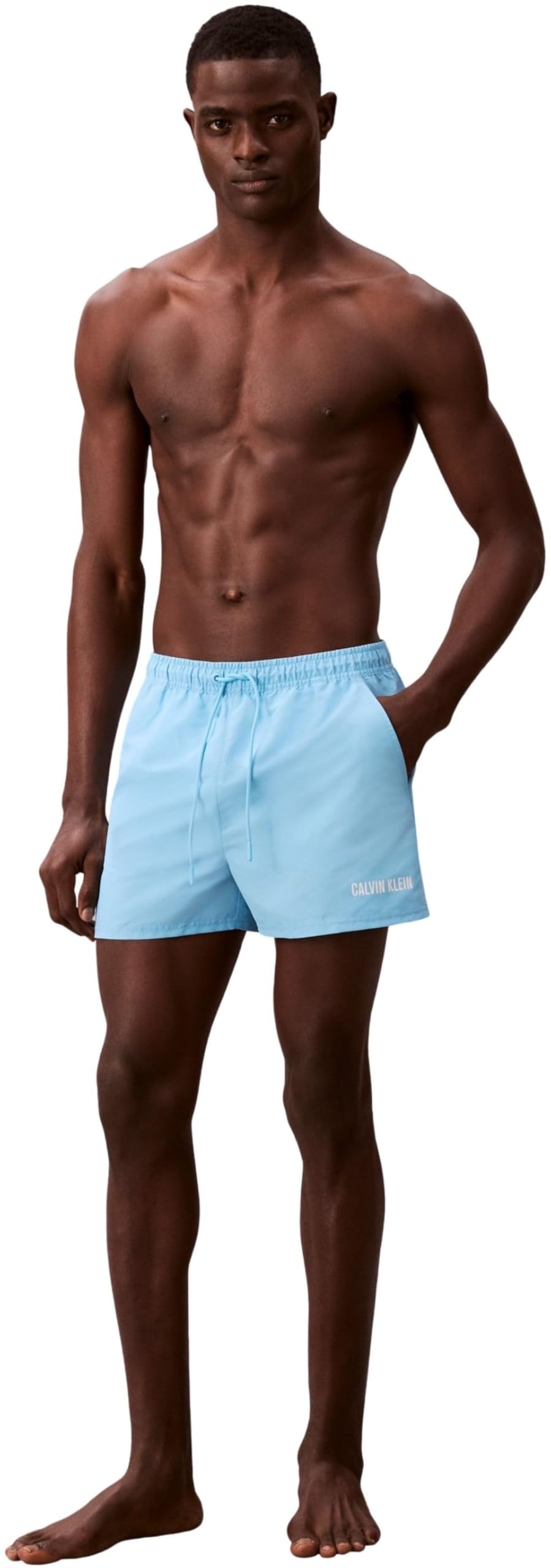 Calvin Klein Short Drawstring Lv00n61048 Pantalones de natación Hombre (Pack de 1)