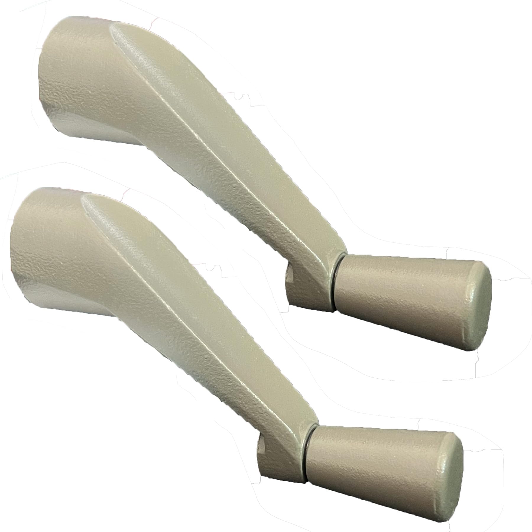 Window Crank Handle Replacement (2-Pack) - Black, 3/8" Spline Socket, Smooth 360° Turn For Casement Windows - View #6