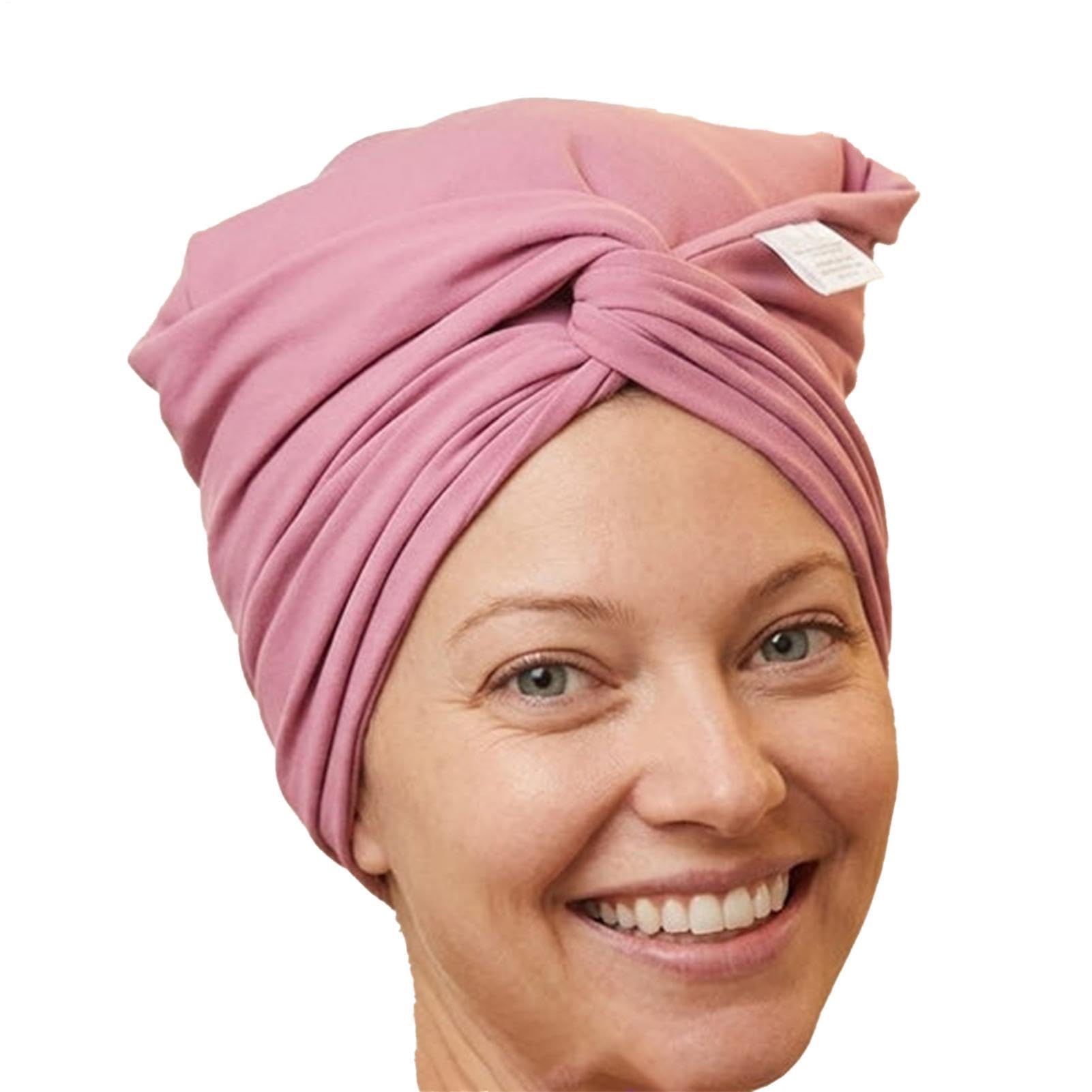 Microfibre Hair Towel Wrap, Hair Turban Super Absorbent Rapid Drying Microfiber Towel with Safety Button Closure, for Women Curly Long Wet Plopping Hairs Girls Head Towelling Large Anti-Frizz