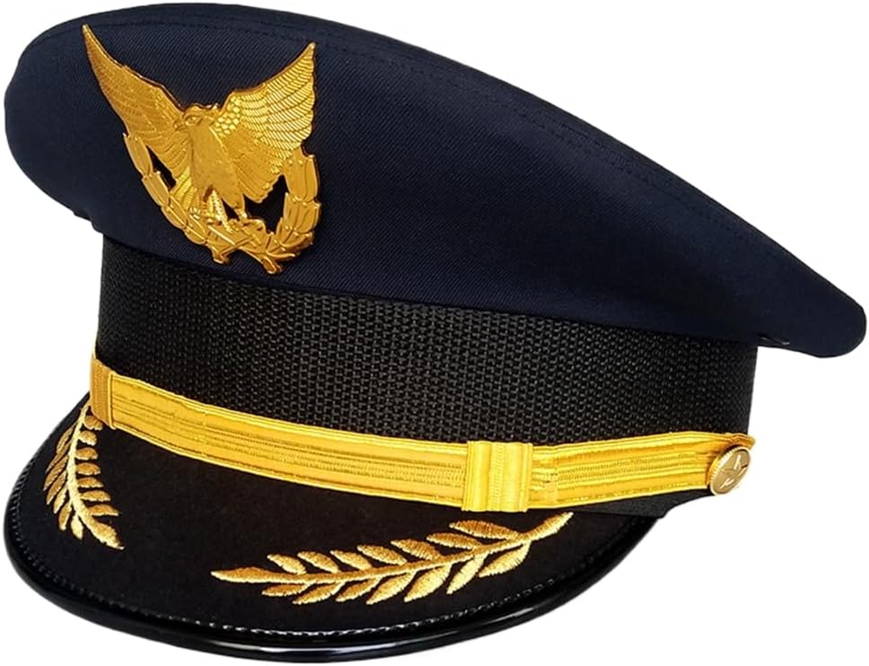 Captain Hats Captain Costume for Adult for Masquerades Party Airline Uniform