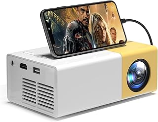 6500 Lumens Mini Projector, 720P HD Movie Projector, zemeollo 1080P Full HD Supported Portable Projector, 120‘’ Home Theater Projector, Compatible with iOS/Android/TV Stick/HDMI/USB/AV Interface