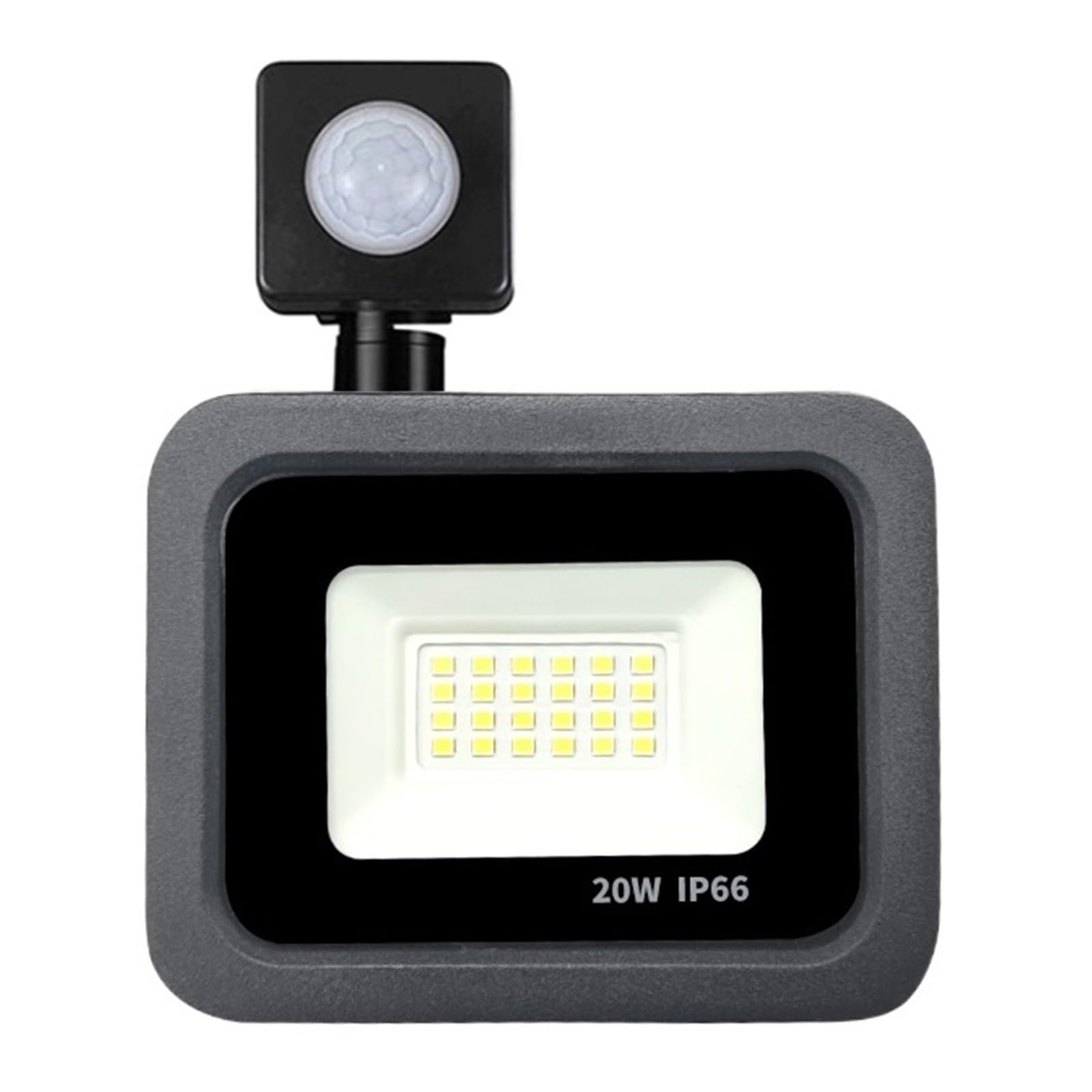 bettght 10W 20W 30W 50W 100W LED Floodlight Waterproof PIR Motion Sensor Floodlight Outdoor Wall Lamp Flood Light Spotlight(Cold White,20W)