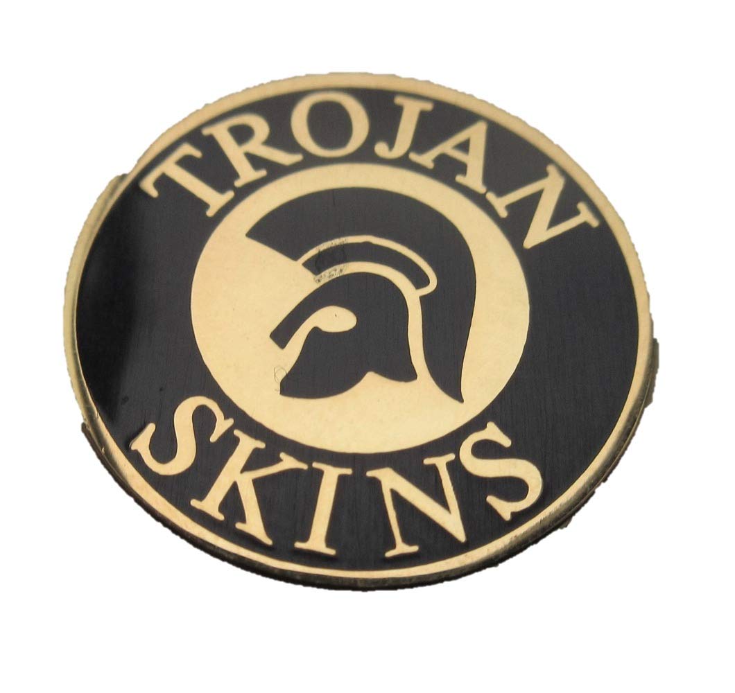 Trojan Skins Enamel Pin Badge Black & Gold