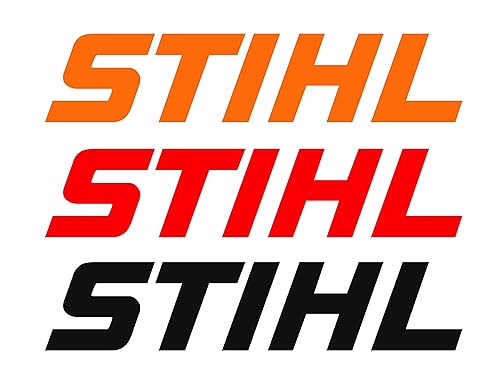 Vinyl Decal - Compatible with STIHL products (7" x 1.5", Lime Green)